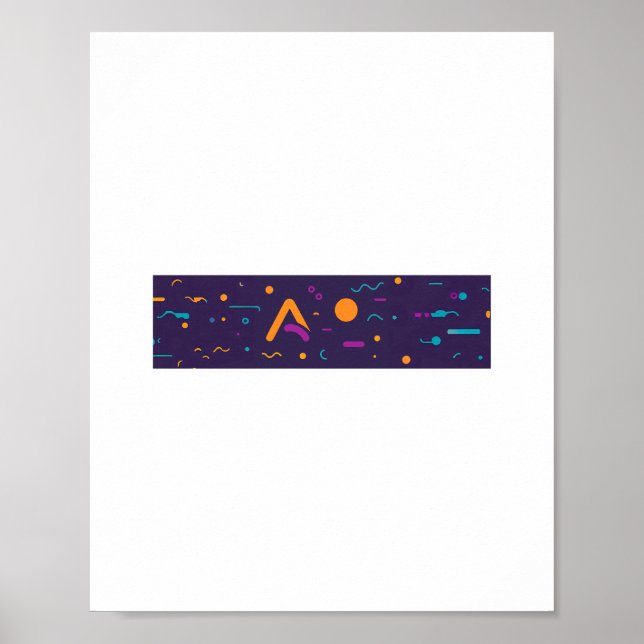 F-Caw-F Klassisk Minimal Ren Poster (Framsidan)