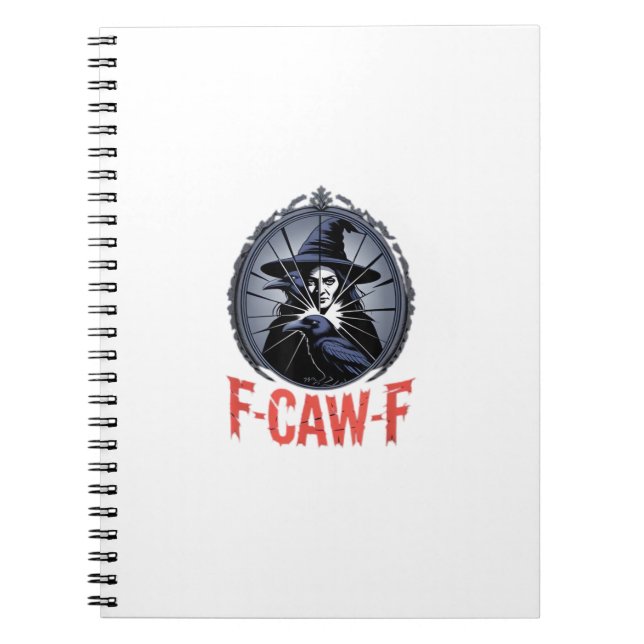 F-Caw-F Klassisk Retro Grafik Anteckningsbok (Framsidan)