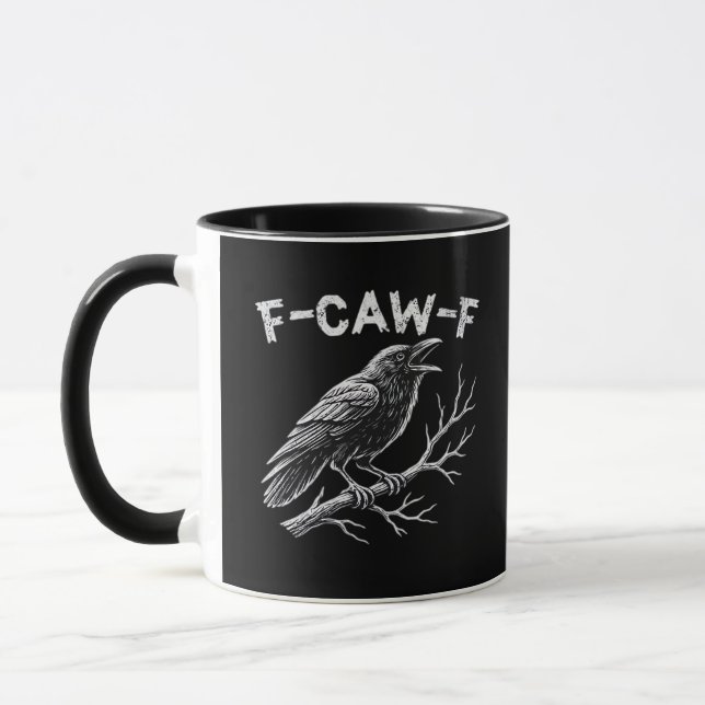 F-Caw-F Klassisk Retro Stil Mugg (Vänster)