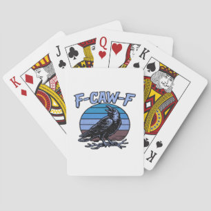F-Caw-F Klassisk Rolig Retro Casinokort