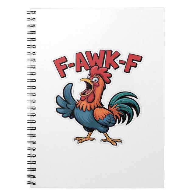 F-Caw-F Klassiskt Coolt Unikt Anteckningsbok (Framsidan)