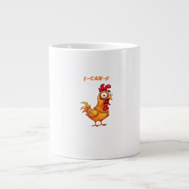 F-Caw-F Klassiskt Roligt Citat Jumbo Mugg (Framsidan)