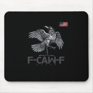 F-Caw-F Ko Funny Fågel USA Vintage Flag Rollig Hum Musmatta