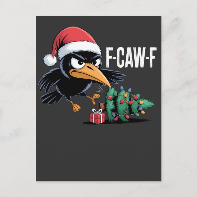 F-caw-f Korp Julgran Jul Korp Helg Vykort (Framsida)