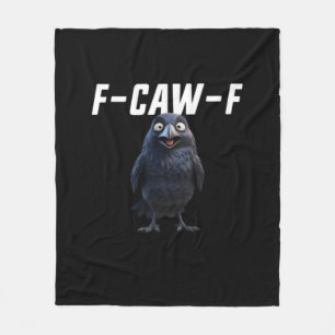 F Caw F Korp Rolig Utrustning Kreativ Stil Fleecefilt