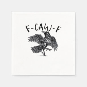 F Caw F Krå Retro Klassisk Stil Pappersservett