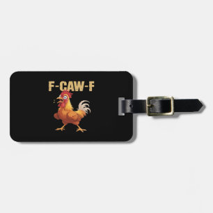 F-Caw-F Kråka Gotisk Rolig Humor Bagagebricka