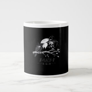 F-Caw-F Kråka Halloween Häxa F-Caw-F Jumbo Mugg