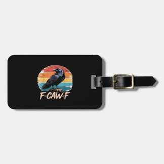 F-Caw-F Kråka Humor Rollig Gotisk Retro Klassiker Bagagebricka