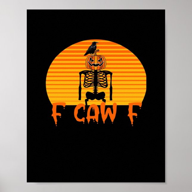 F-Caw-F Kråka Klassisk Estetisk Casual Poster (Framsidan)