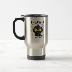 F-Caw-F Kråka Pun Rollig Fågel Kraxande Grunge Hal Resemugg