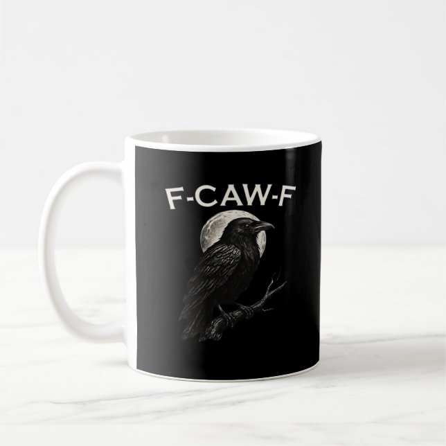 F-Caw-F Kråka Rollig Kråka F-Caw-F Utväxling Minim Kaffemugg (Vänster)