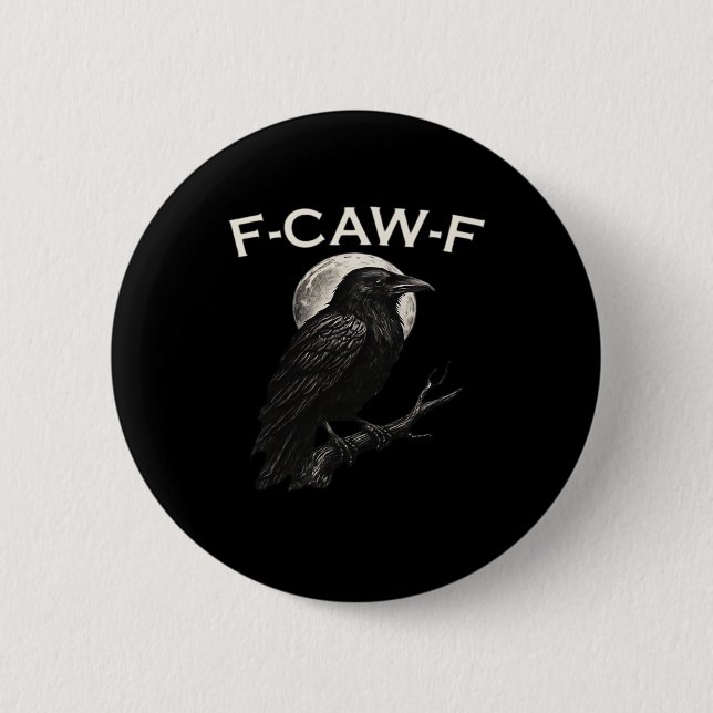 F-Caw-F Kråka Rollig Kråka F-Caw-F Utväxling Minim Knapp (Framsida)