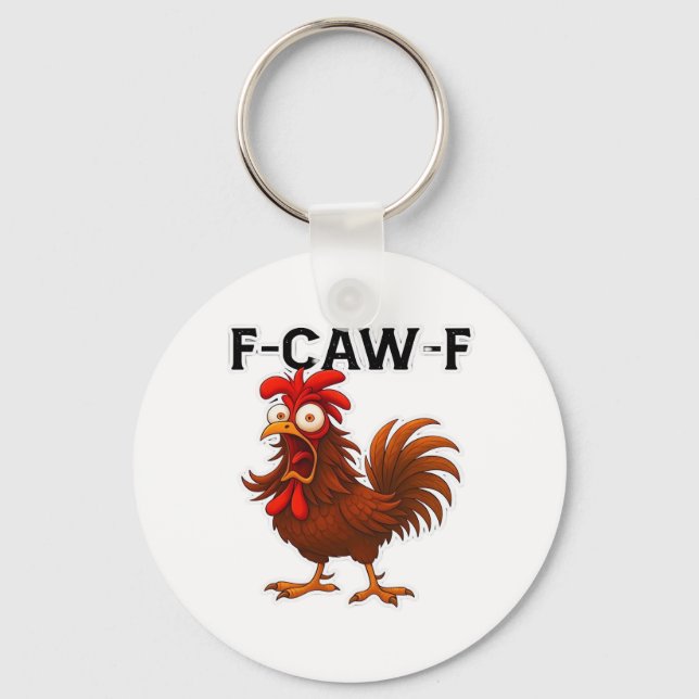 F-Caw-F Kyckling Classic Nyckelring (Framsida)