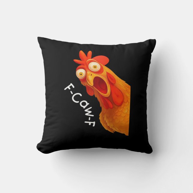 F-Caw-F Kyckling Essential Classic Retro Kudde (Framsida)