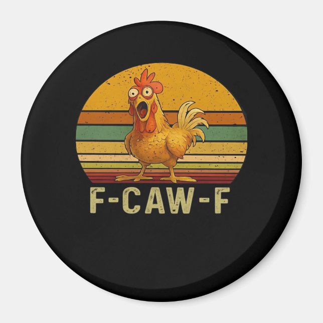 F-Caw-F Kyckling Essential Retro Classic Magnet (Framsidan)