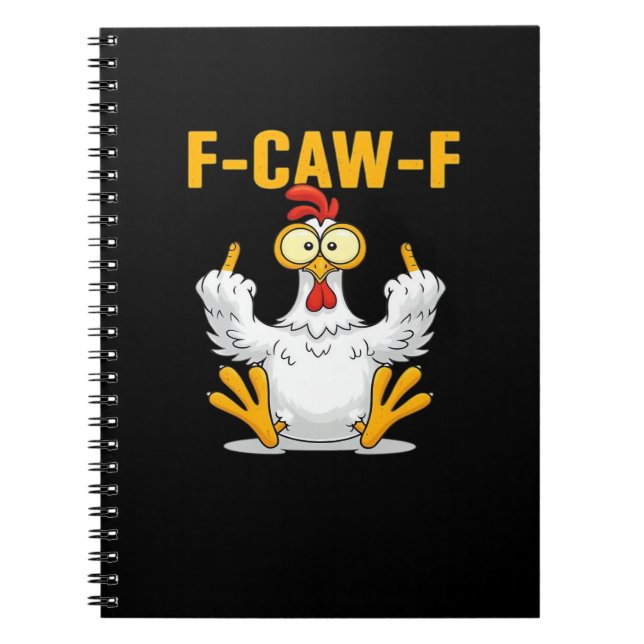 F-Caw-F-Kyckling Essential Rolig Trendig Anteckningsbok (Framsidan)