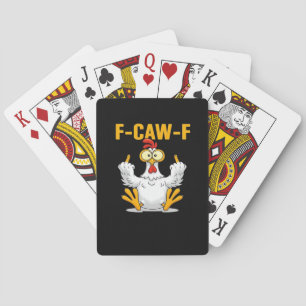 F-Caw-F-Kyckling Essential Rolig Trendig Casinokort