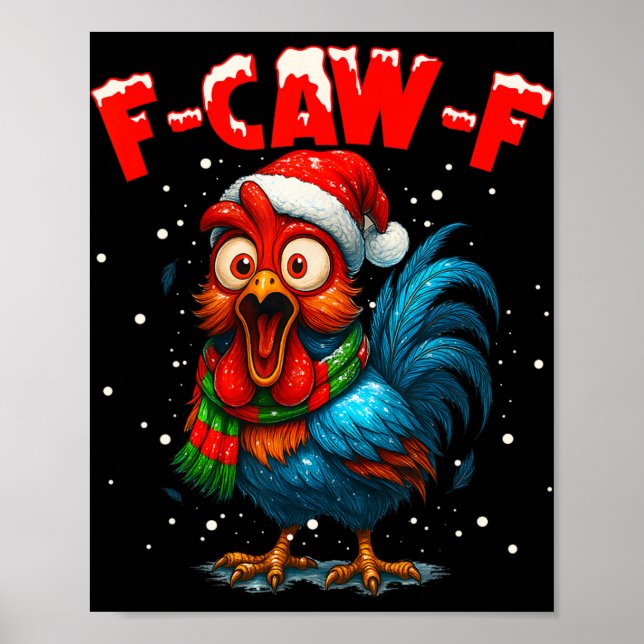 F-caw-f Kyckling Fcawf Tupp Kaffe Jul Fca Poster (Framsidan)