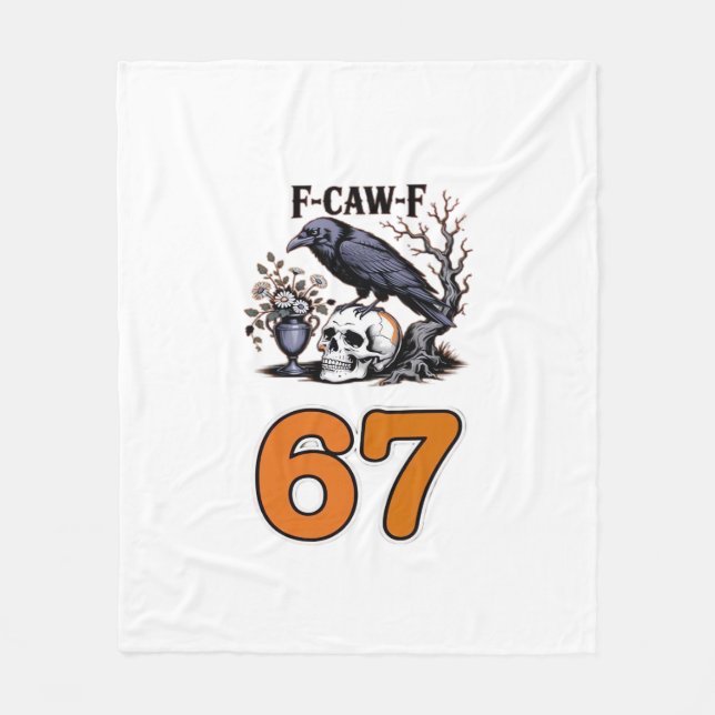 F-Caw-F Kyckling Halloween Classic Fleecefilt (Framsidan)