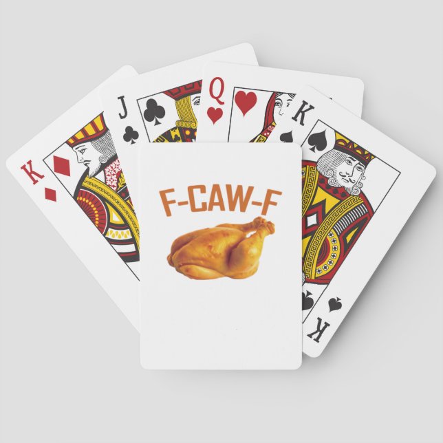 F-Caw-F Kyckling Klassiker Casinokort (Baksidan)