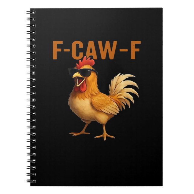 F-Caw-F Kyckling Klassisk Estetisk Design Anteckningsbok (Framsidan)