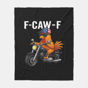 F-Caw-F Kyckling Klassisk Estetisk Grafik Fleecefilt