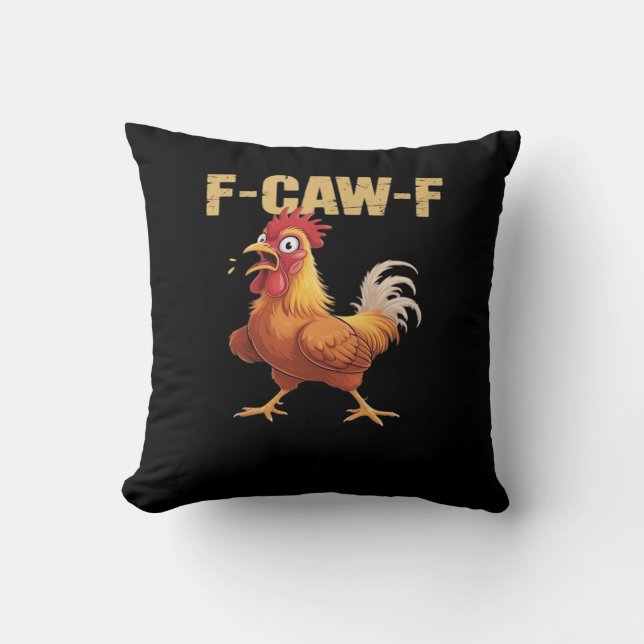 F-Caw-F Kyckling Klassisk Grundstil Kudde (Framsida)