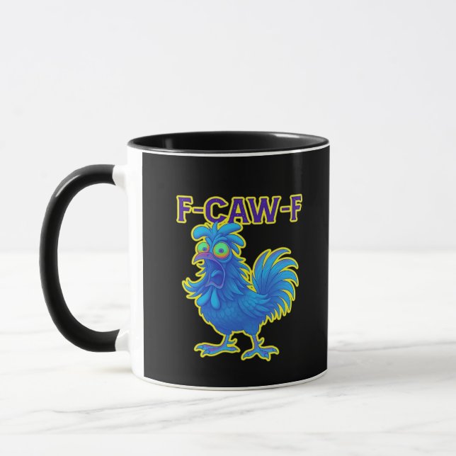 F-Caw-F Kyckling Klassisk Kreativ Ledig Mugg (Vänster)