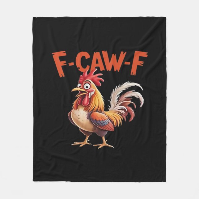 F-Caw-F Kyckling Klassisk Kreativ Stil Fleecefilt (Framsidan)