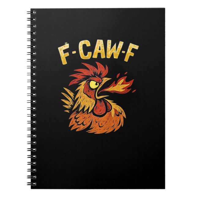 F-Caw-F-Kyckling Klassisk Minimal Ren Anteckningsbok (Framsidan)