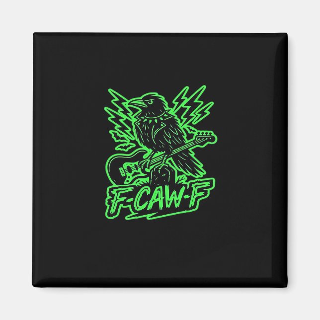 F-Caw-F Kyckling Klassisk Minimal Ren Magnet (Framsidan)