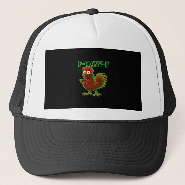 F-Caw-F Kyckling Klassisk Retro Grafik Keps (Framsida)