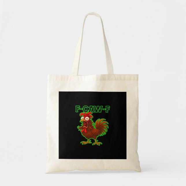 F-Caw-F Kyckling Klassisk Retro Grafik Tygkasse (Framsidan)
