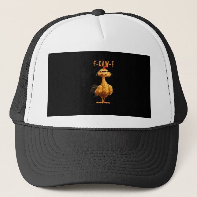 F-Caw-F Kyckling Klassisk Retro Stil Keps (Framsida)