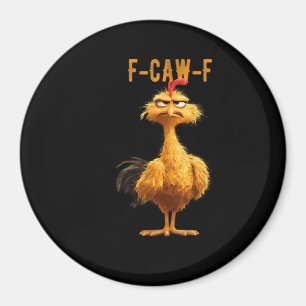 F-Caw-F Kyckling Klassisk Retro Stil Magnet