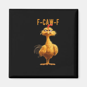 F-Caw-F Kyckling Klassisk Retro Stil Magnet
