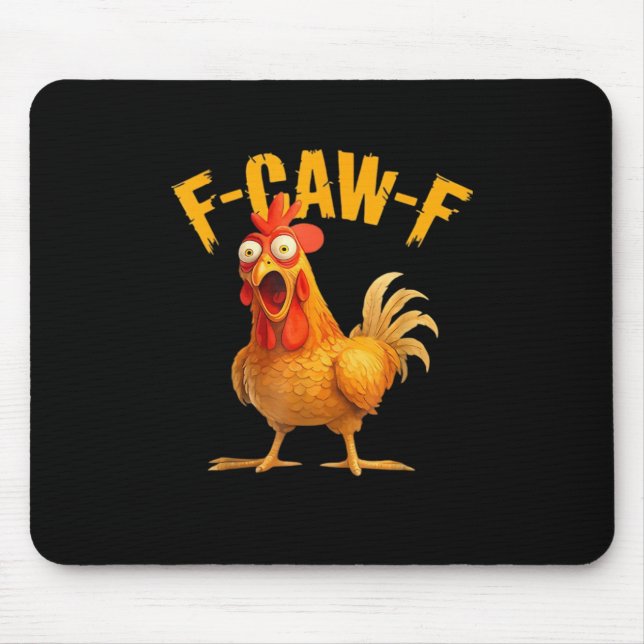 F-Caw-F Kyckling Klassisk Retro Stil Musmatta (Framsidan)