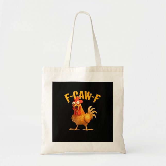 F-Caw-F Kyckling Klassisk Retro Stil Tygkasse (Framsidan)