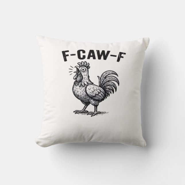 F-Caw-F Kyckling Kreativt Ledigt Kudde (Framsida)