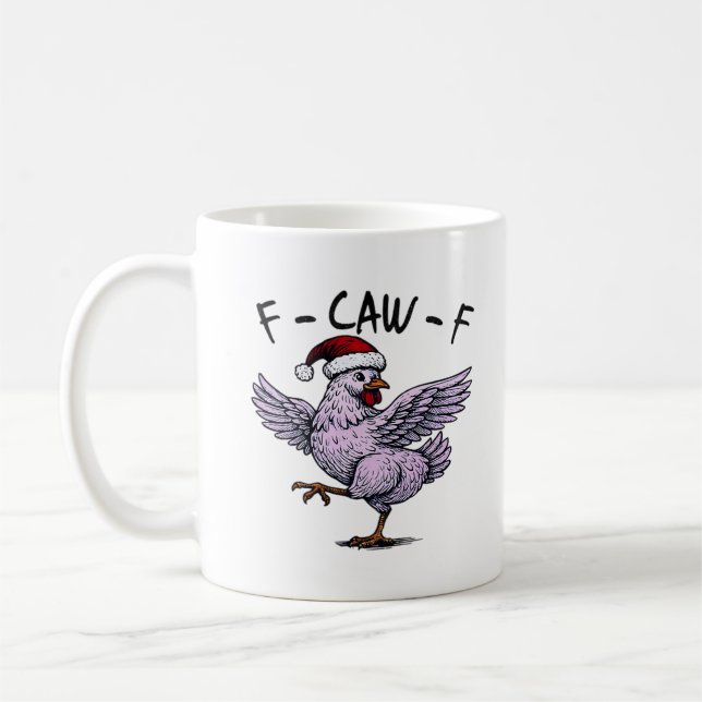 F-Caw-F Kyckling Retro Classic Kaffemugg (Vänster)