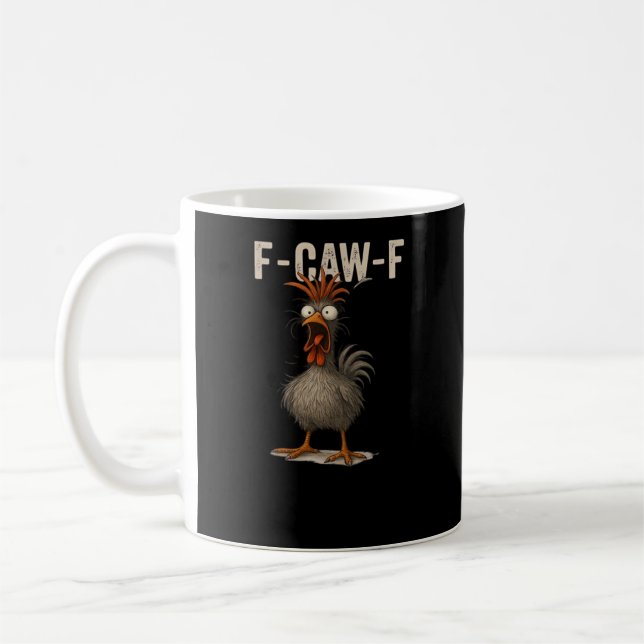 F-Caw-F Kyckling Retro Classic Kaffemugg (Vänster)