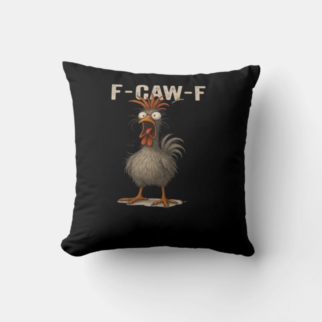 F-Caw-F Kyckling Retro Classic Kudde (Framsida)
