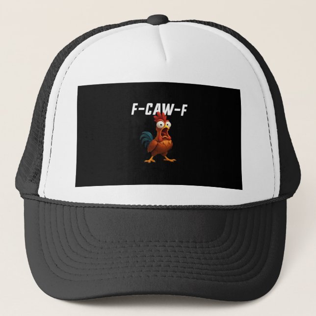 F-Caw-F Kyckling Rolig Kyckling F-Caw-F Gear Retro Keps (Framsida)