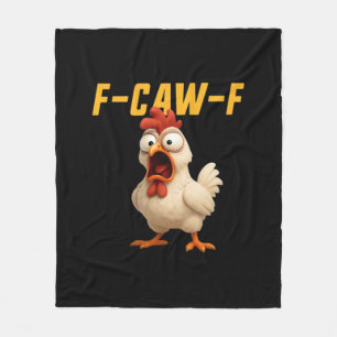 F-Caw-F Kyckling Rolig Kyckling F-Caw-F Redskap Vi Fleecefilt
