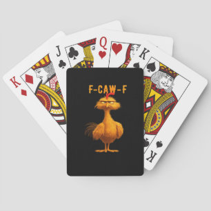 F-Caw-F Kyckling Rolig Trendig Casinokort