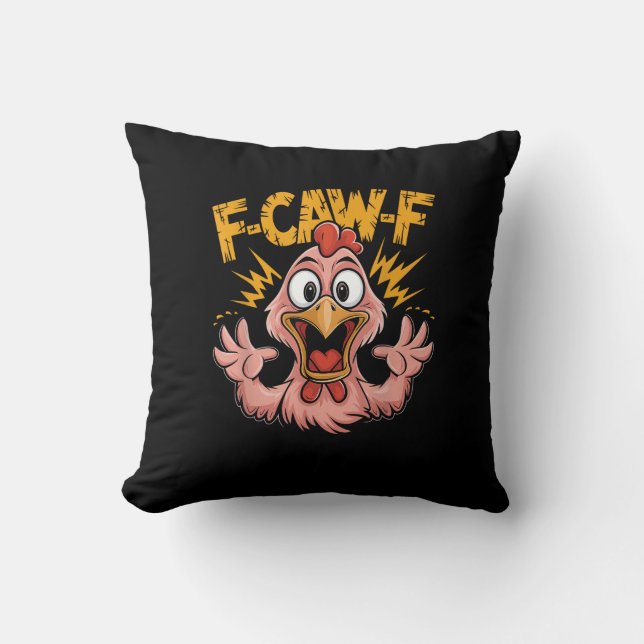 F Caw F Kyckling Rollig FCawF Tupp F-Caw-F Kycklin Kudde (Framsida)