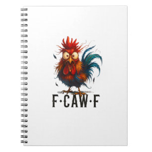 F-Caw-F Kyckling Tupp Roligt Meme Anteckningsbok