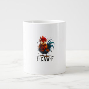 F-Caw-F Kyckling Tupp Roligt Meme Jumbo Mugg