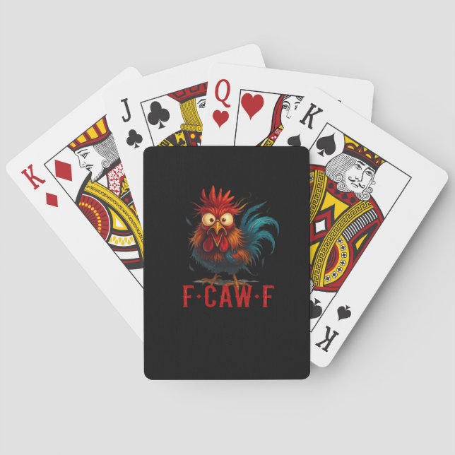 F-Caw-F Kyckling Viktig Grundstil Casinokort (Baksidan)